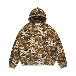 Libertas Floral Print Zip Hoodie