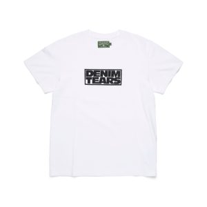 Larmes de Denim Tee White