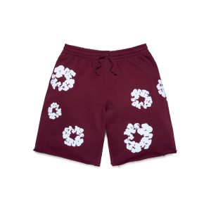 Cotton Wreath Sweatshorts Burgundy