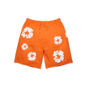 Cotton Wreath Sweatshorts Orange
