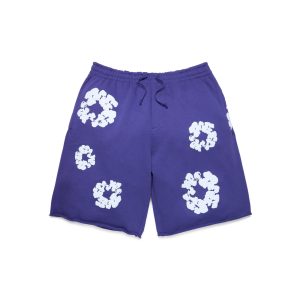 Cotton Wreath Sweatshorts Purple
