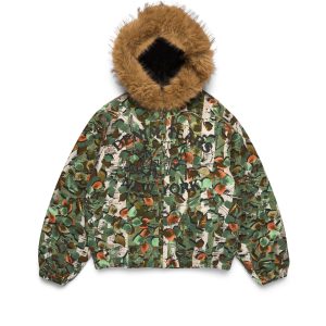 Birch Camo Hooded Work Jacket Green Camo