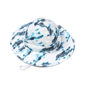 Cloud Camo Bucket Hat White
