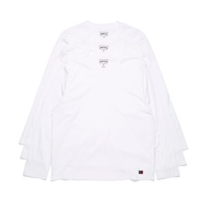 DT Flag 3-Pack Long Sleeve Tee White