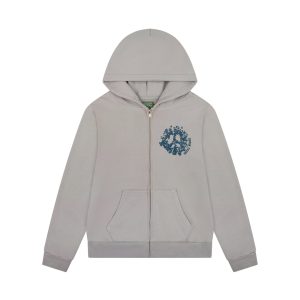 Denim University Zip Hoodie Grey