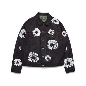 Cotton Wreath Denim Jacket Selvedge