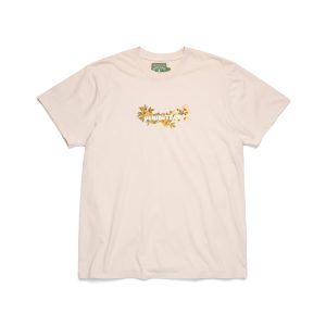 Cotton Floral Logo Tan