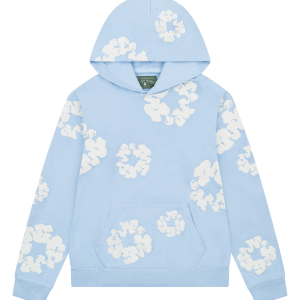 The Cotton Wreath Hoodie Powder Blue