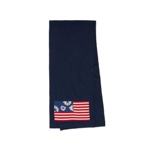 Pan-African Wreath Flag Scarf Navy